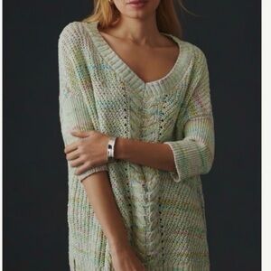 Anthropologie Pilcro Multicolor Knit V-Neck Sweater